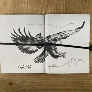 quaderno copertina cuoio animali - aquila